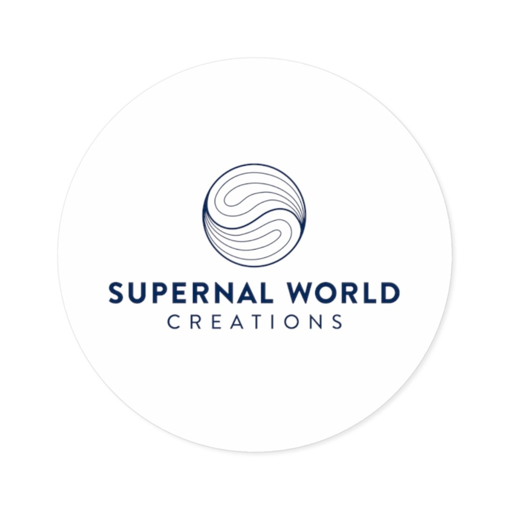 Supernal World Creations Indoor/Outdoor Round Sticker